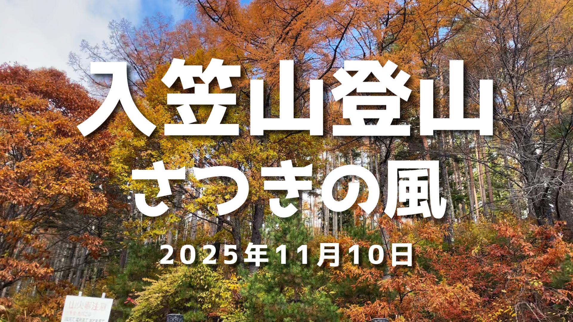 保護中: 入笠山 映像　(2025.11.10)